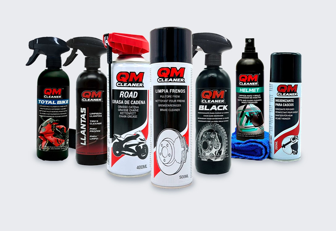 Kits de limpieza QM cleaner moto y casco