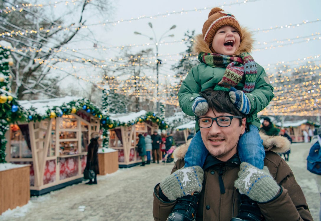 Planes con niños en navidad