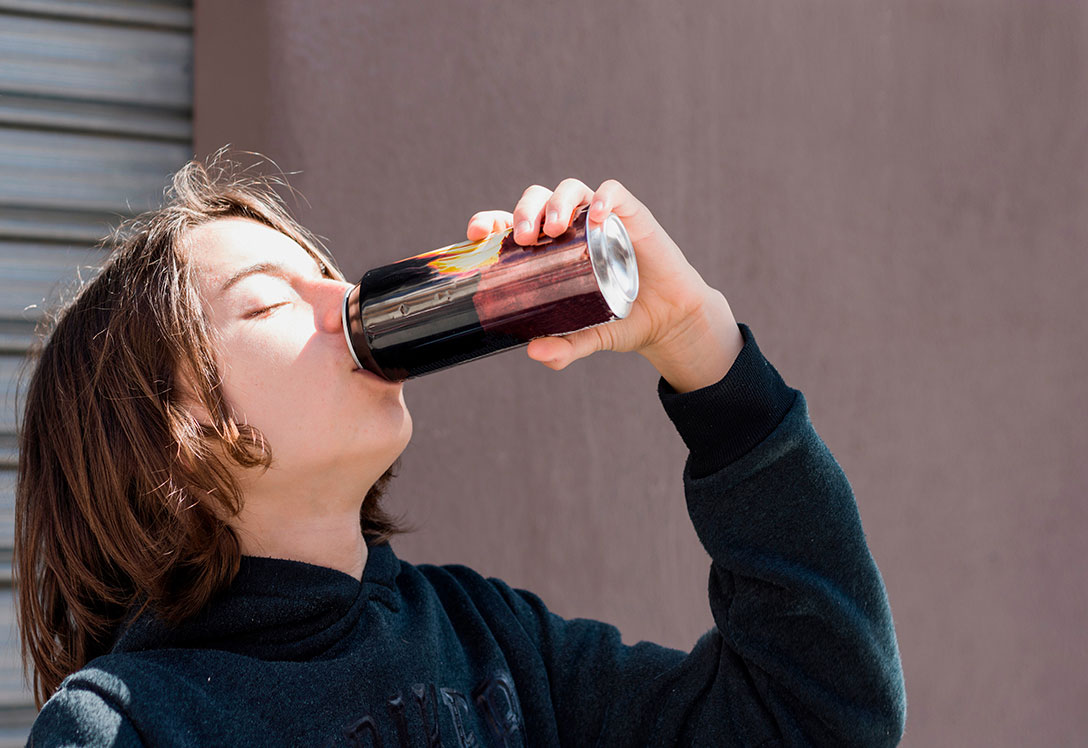 consuno de bebidas energeticas en niños