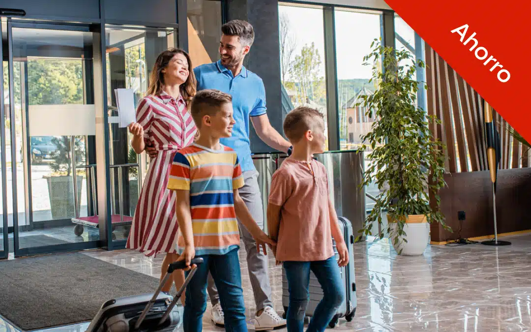 Familia saliendo de vacaciones con los gracias a los descuentos del Club Mapfre