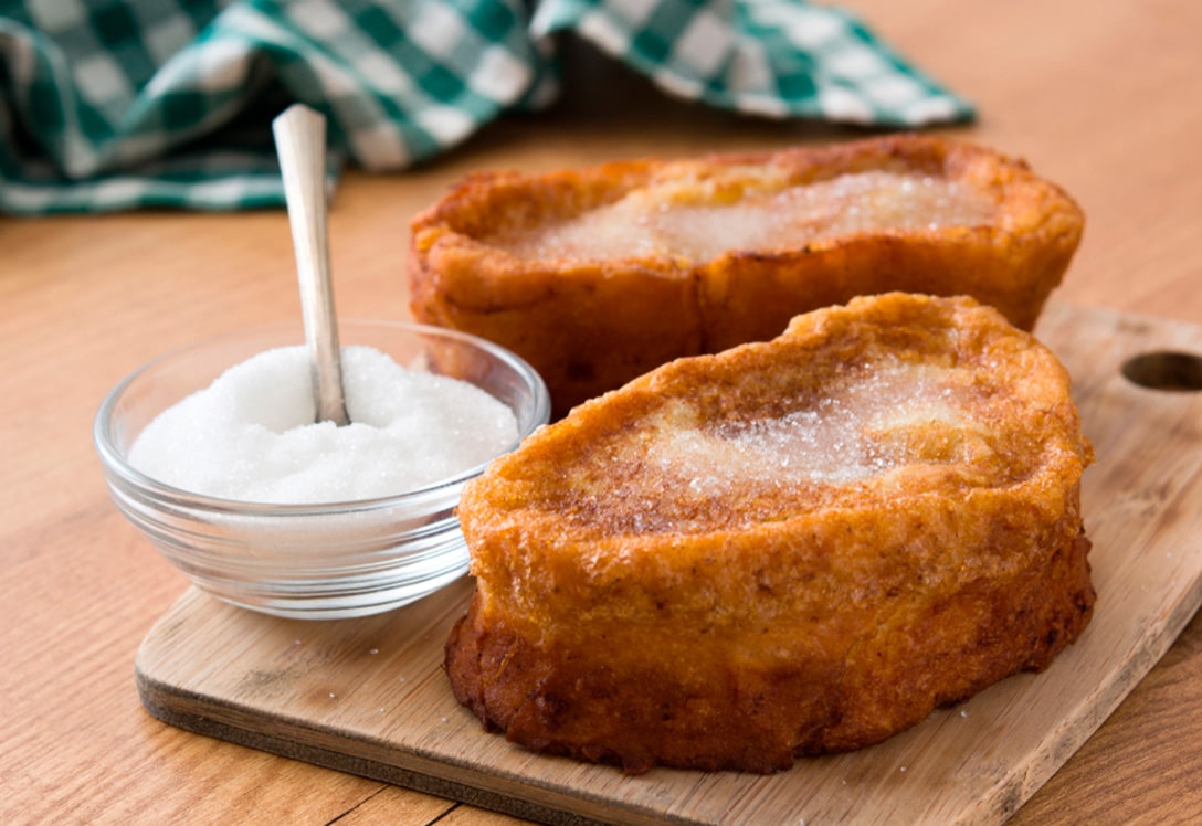 Torrijas con azúcar