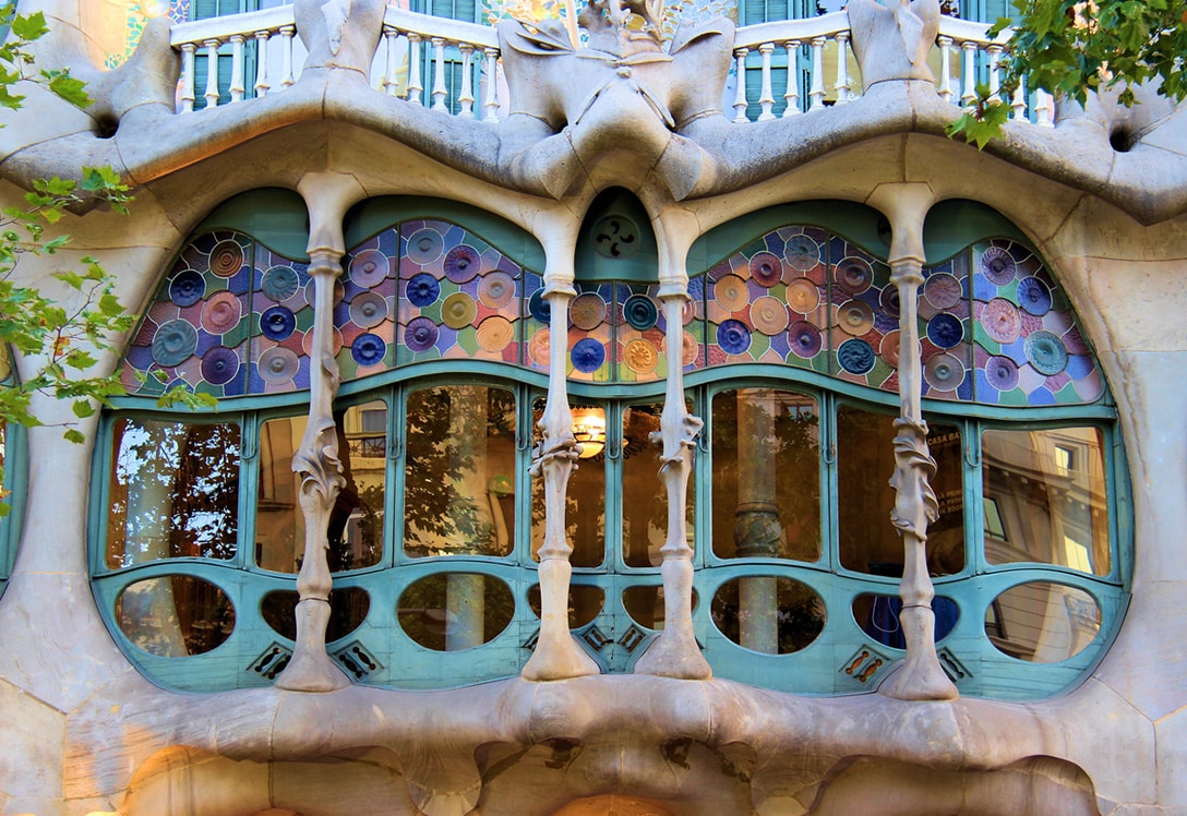 Ventana detalle casa Gaudí