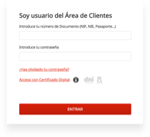 Área de clientes