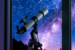 Telescopio para mirar estrellas