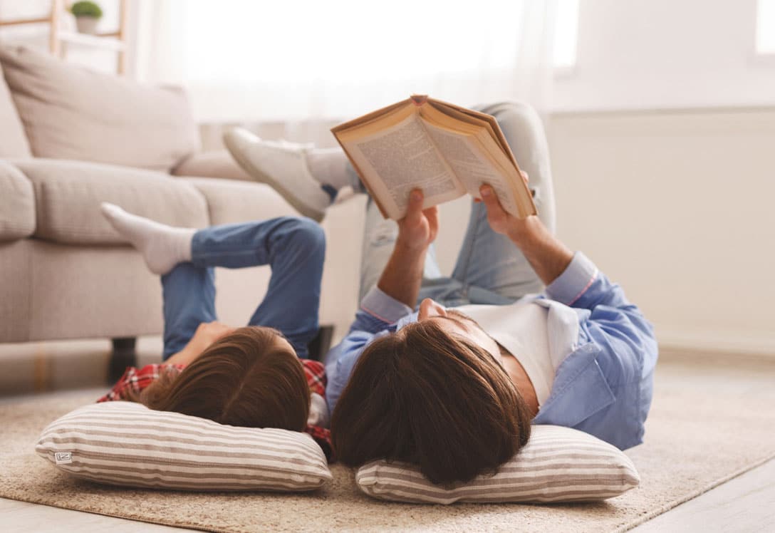 Niños con posición en malos hábitos de lectura